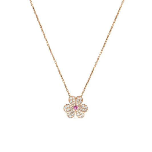 [LunaMar]PAVÉ DIAMOND BUTTERFLY CHARM NECKLACE