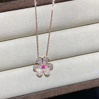 [LunaMar]PAVÉ DIAMOND BUTTERFLY CHARM NECKLACE