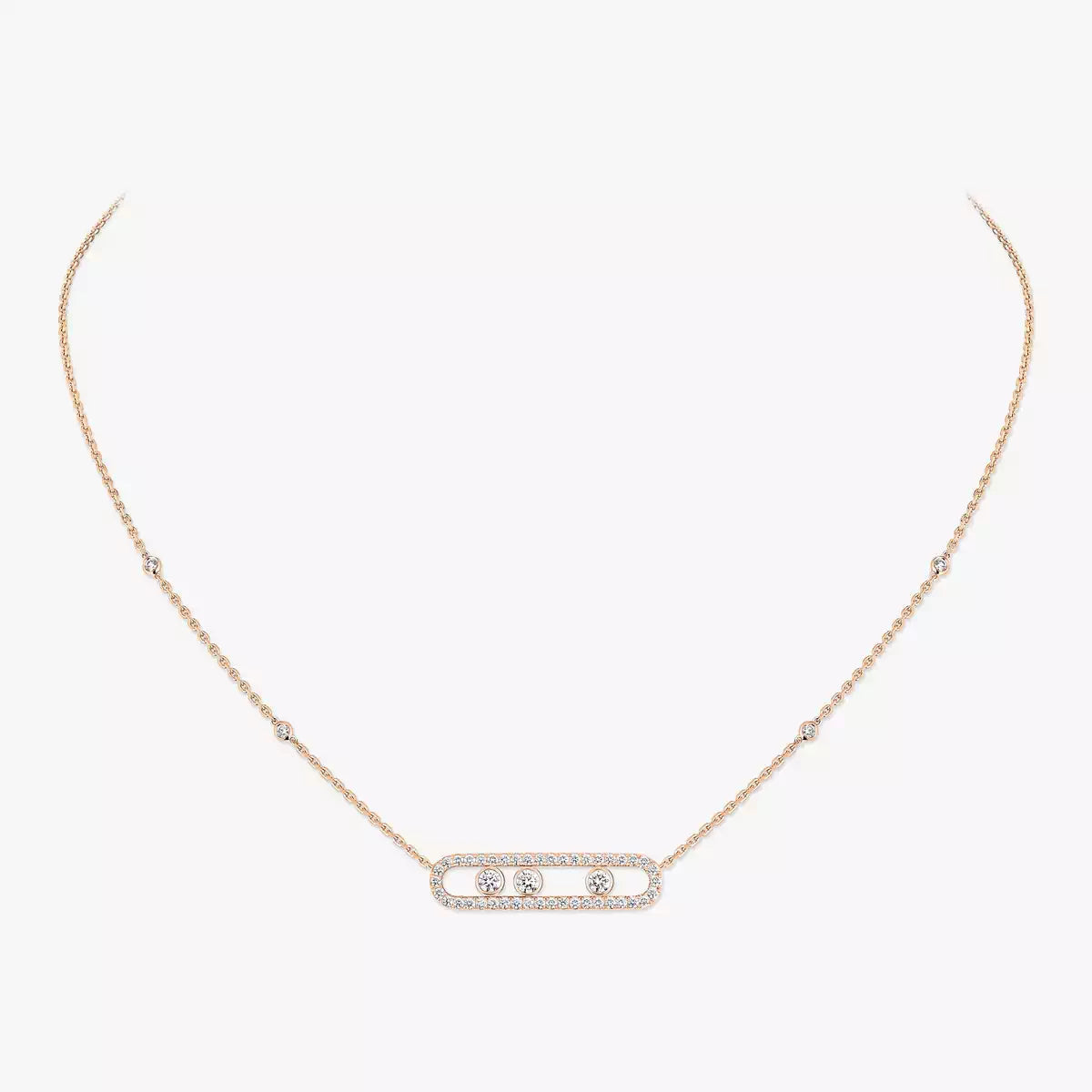 [LunaMar]MOVE PAVÉ FULL DIAMOND NECKLACE