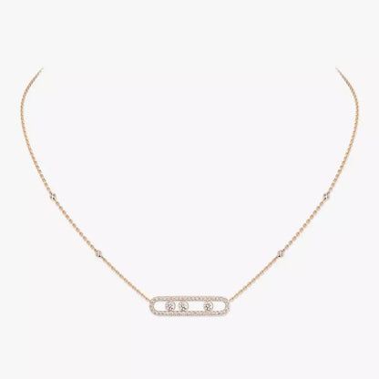 [LunaMar]MOVE PAVÉ FULL DIAMOND NECKLACE