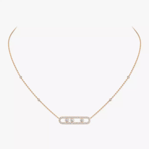 [LunaMar]MOVE PAVÉ FULL DIAMOND NECKLACE