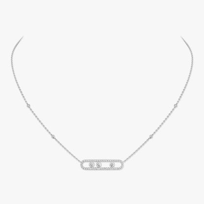 [LunaMar]MOVE PAVÉ FULL DIAMOND NECKLACE