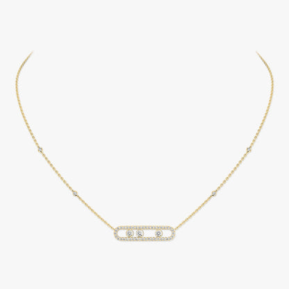 [LunaMar]MOVE PAVÉ FULL DIAMOND NECKLACE