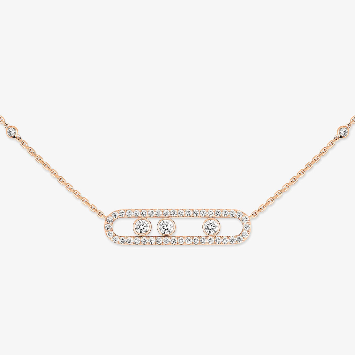 [LunaMar]MOVE PAVÉ FULL DIAMOND NECKLACE