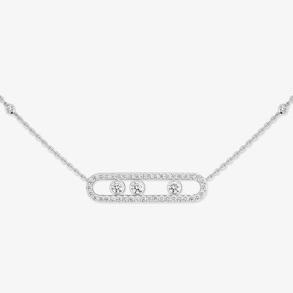 [LunaMar]MOVE PAVÉ FULL DIAMOND NECKLACE
