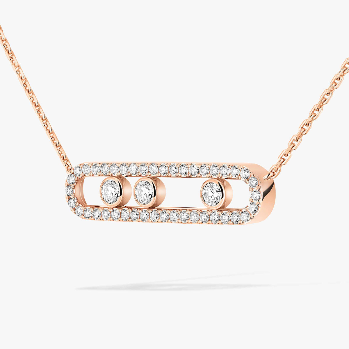 [LunaMar]MOVE PAVÉ FULL DIAMOND NECKLACE