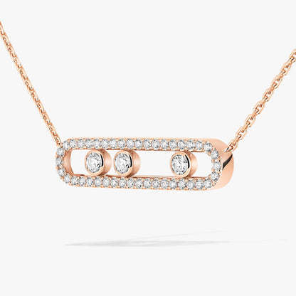 [LunaMar]MOVE PAVÉ FULL DIAMOND NECKLACE