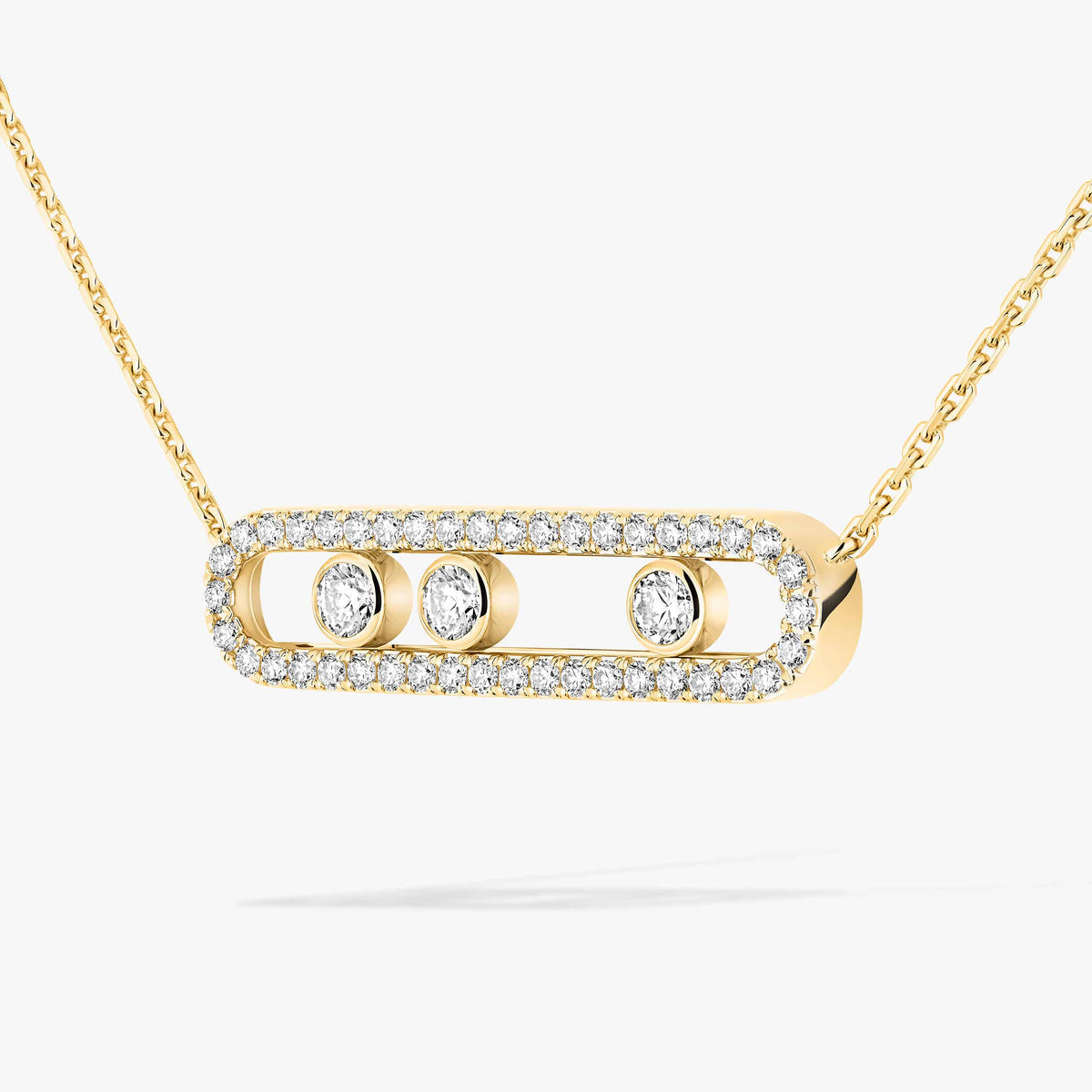 [LunaMar]MOVE PAVÉ FULL DIAMOND NECKLACE