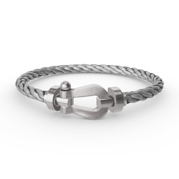 [LunaMar]FORCE LARGE HORSESHOE BRACELET - WHITE GOLD