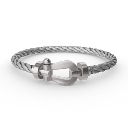 [LunaMar]FORCE LARGE HORSESHOE BRACELET - WHITE GOLD