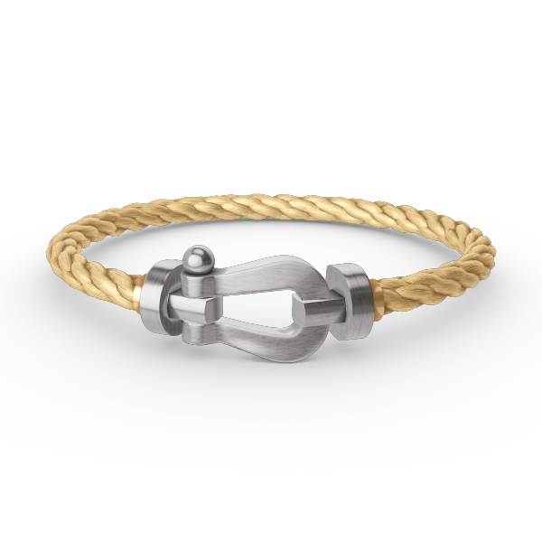 [LunaMar]FORCE LARGE HORSESHOE BRACELET - WHITE GOLD