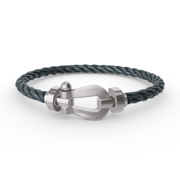 [LunaMar]FORCE LARGE HORSESHOE BRACELET - WHITE GOLD