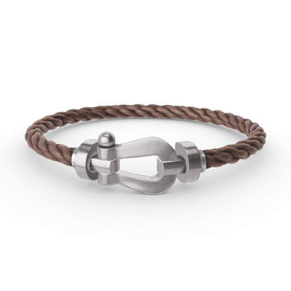 [LunaMar]FORCE LARGE HORSESHOE BRACELET - WHITE GOLD