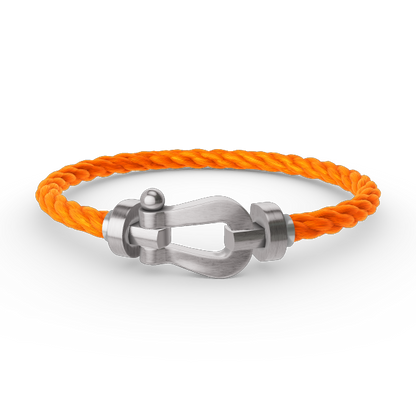 [LunaMar]FORCE LARGE HORSESHOE BRACELET - WHITE GOLD