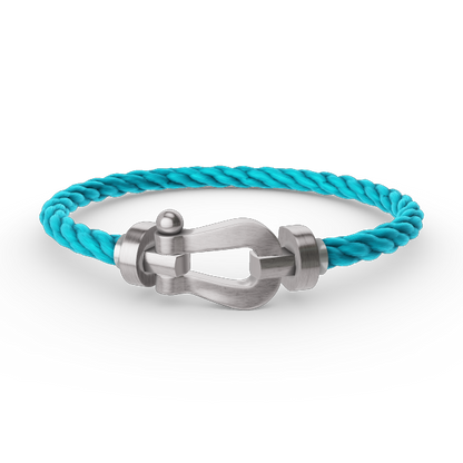 [LunaMar]FORCE LARGE HORSESHOE BRACELET - WHITE GOLD