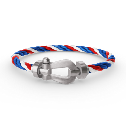 [LunaMar]FORCE LARGE HORSESHOE BRACELET - WHITE GOLD