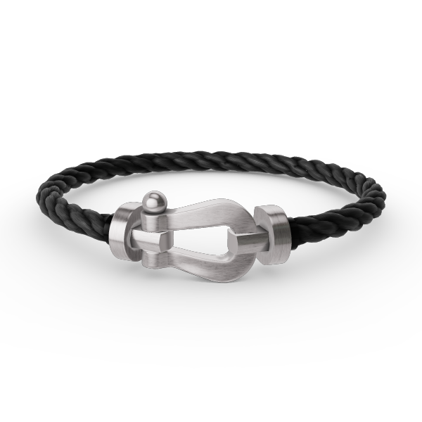 [LunaMar]FORCE LARGE HORSESHOE BRACELET - WHITE GOLD