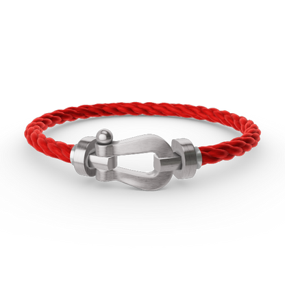 [LunaMar]FORCE LARGE HORSESHOE BRACELET - WHITE GOLD