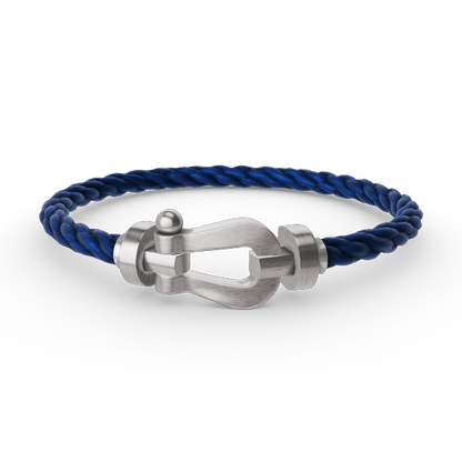[LunaMar]FORCE LARGE HORSESHOE BRACELET - WHITE GOLD