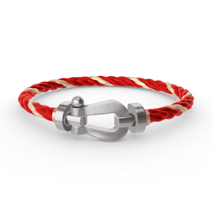[LunaMar]FORCE LARGE HORSESHOE BRACELET - WHITE GOLD