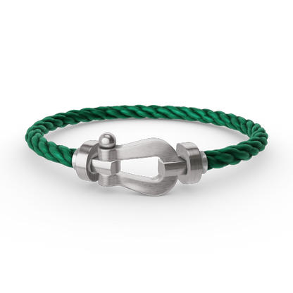 [LunaMar]FORCE LARGE HORSESHOE BRACELET - WHITE GOLD