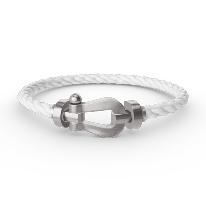 [LunaMar]FORCE LARGE HORSESHOE BRACELET - WHITE GOLD