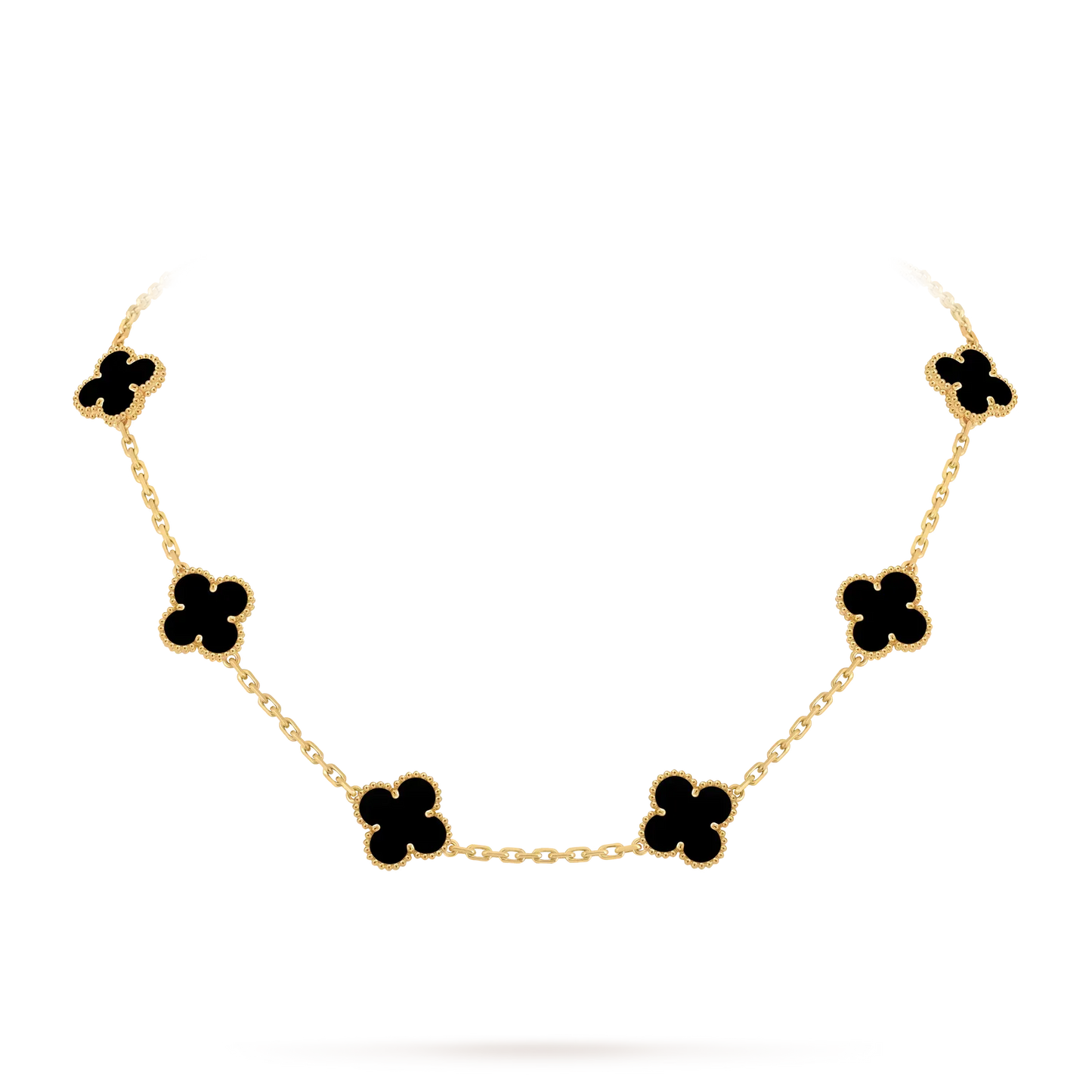 [LunaMar]CLASSIC LUCKY 10-MOTIF CLOVER NECKLACE GOLD COLLECTION